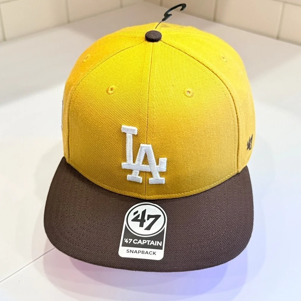 Los Angeles Dodgers '47 Captain Snapback Hat Men's OSFA Wheat Brown